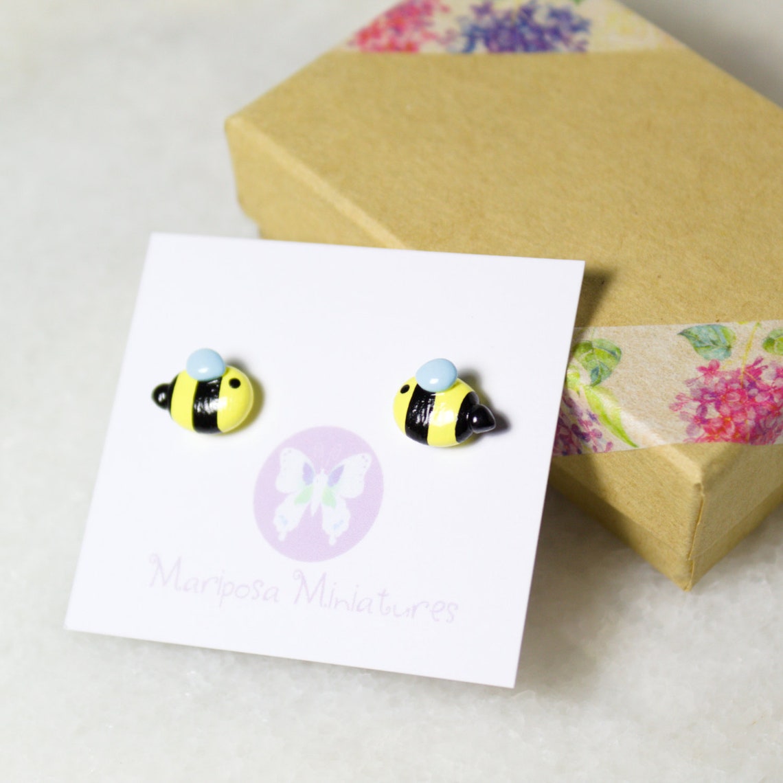 Titanium bee earrings Clearance
