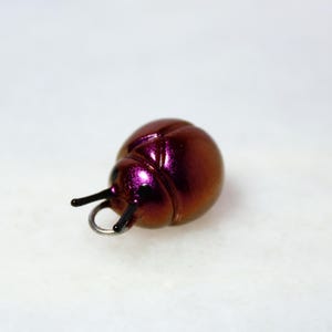 Iridescent Beetle Charms - Polymer Clay Charms - Kawaii Phone Charm - Phone Charm Strap image 4
