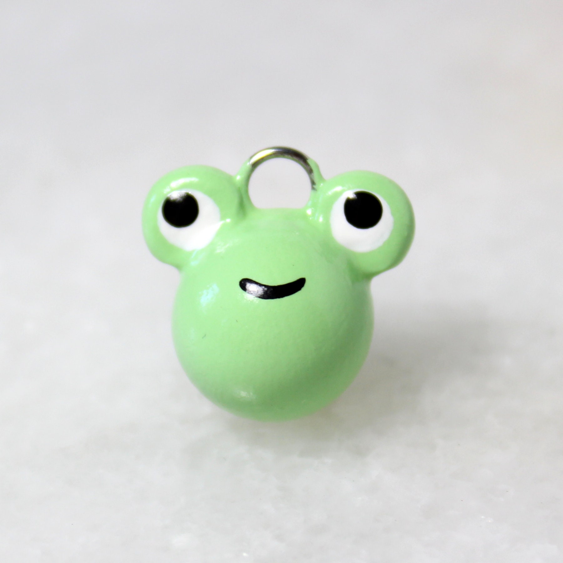 Frog Charm - Polymer Clay Charms - Frog Jewelry - Cute Phone