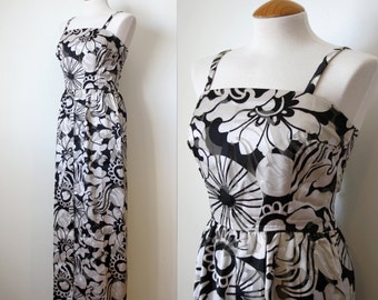 60s Mad Men Party Dress / Vintage Long Dress with Jacket / Floral Print Maxi Dress / Formal Gown