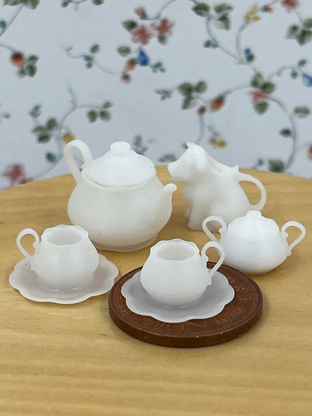 Fancy Tea Set Dolls House Miniature 112 Scale Etsy