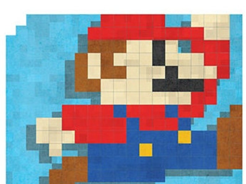 Super Mario Inspired Poster | Printable Wall Art | Original Artwork ...