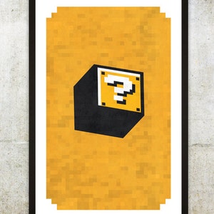 Retro NES Mario Inspired Poster | Printable Wall Art | Original Artwork 11x17