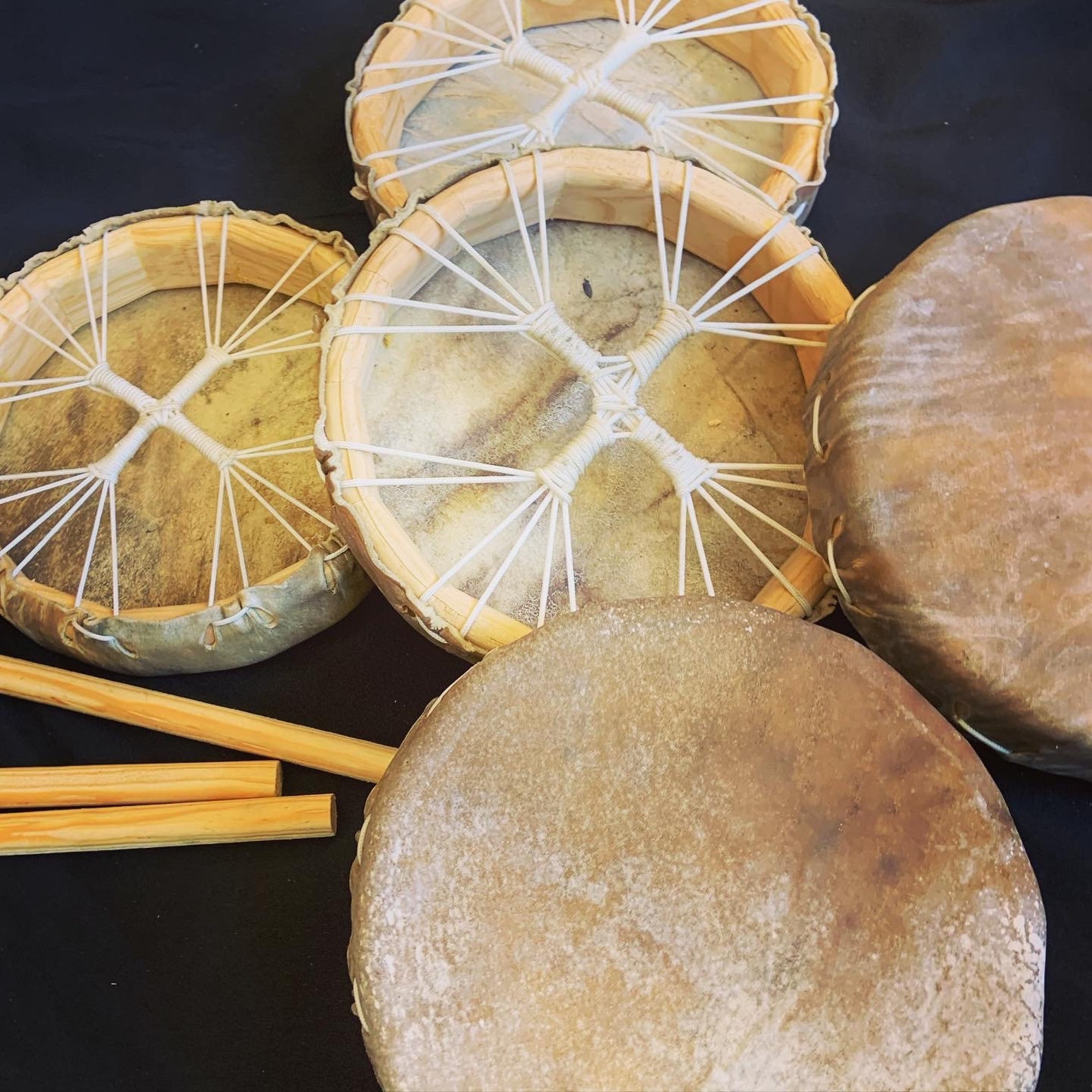 Panhuehuetl Native Hand Drum Sz Small Medium - Etsy Canada