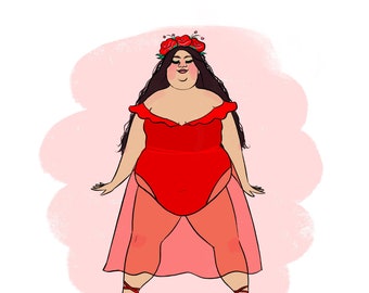 A is for Apron Belly - Digital File