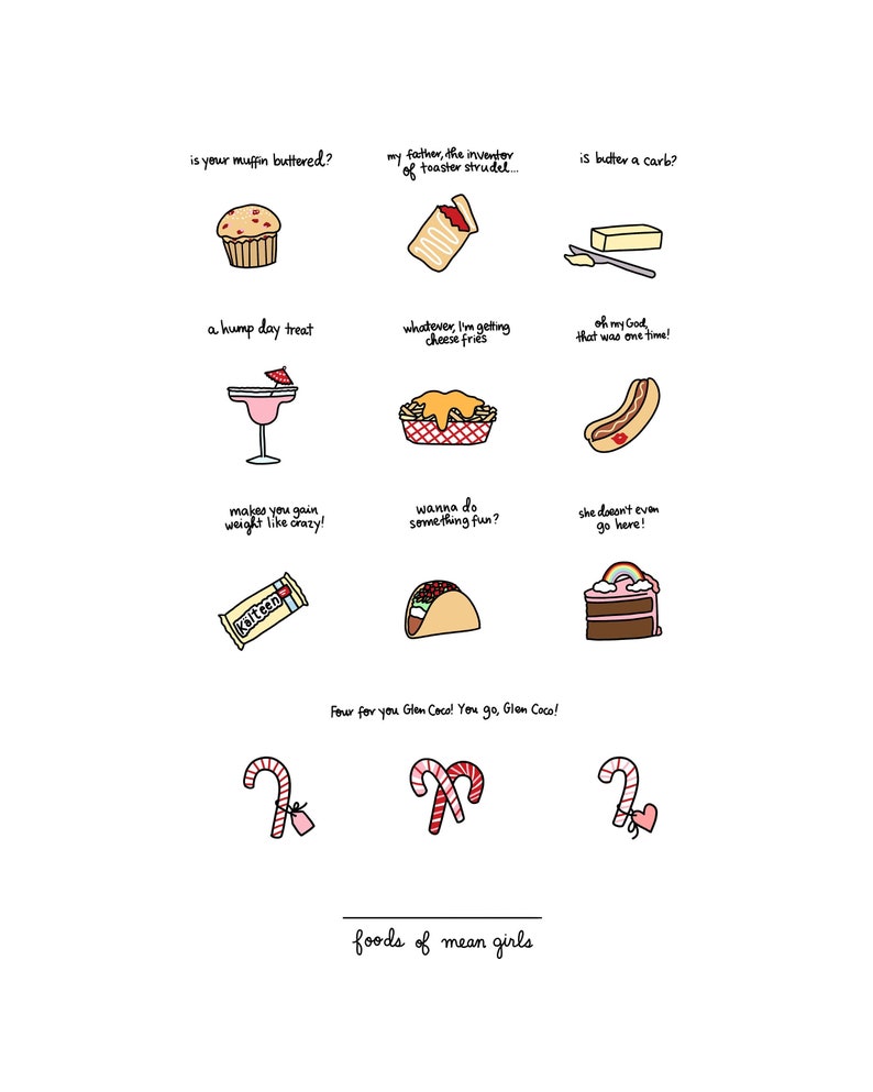 Foods of Mean Girls Digital Download image 1