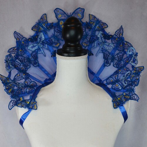 Embroidered Lace Elizabethan Collar Etsy