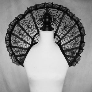 Embroidered Spiderweb Lace Elizabethan Collar