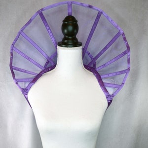 Short Round Organza Elizabethan Collar