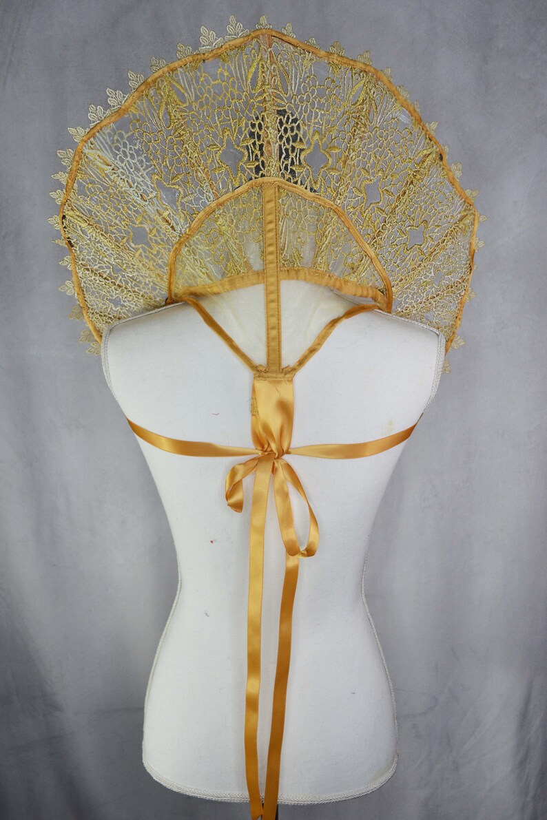 Embroidered Lace Elizabethan Collar Etsy