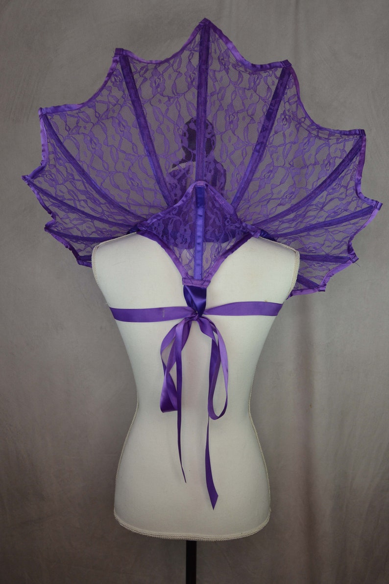 Lace Spiked Collar Neck Corset Cosplay Set