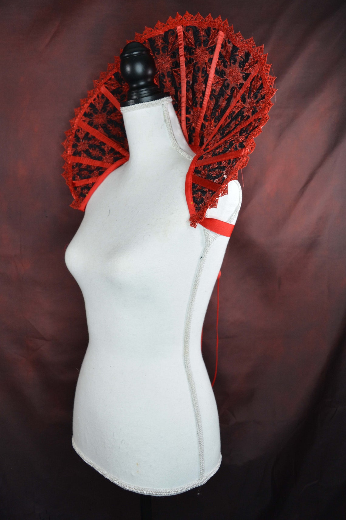 Embroidered Lace Elizabethan Collar Etsy