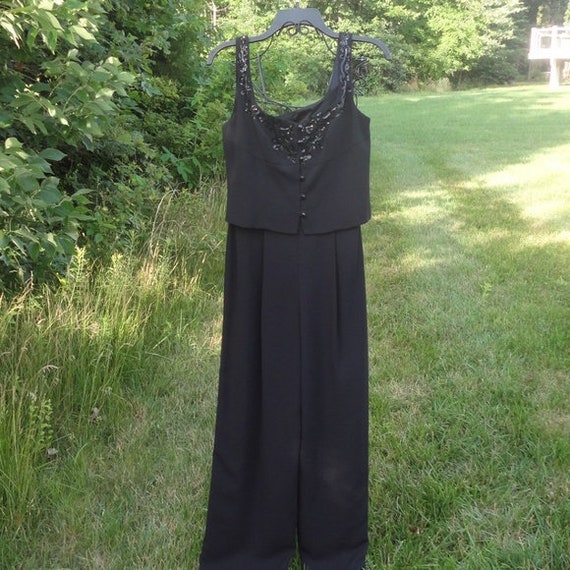 Vintage Laundry by Shelli Segal Black Sequin Jumps