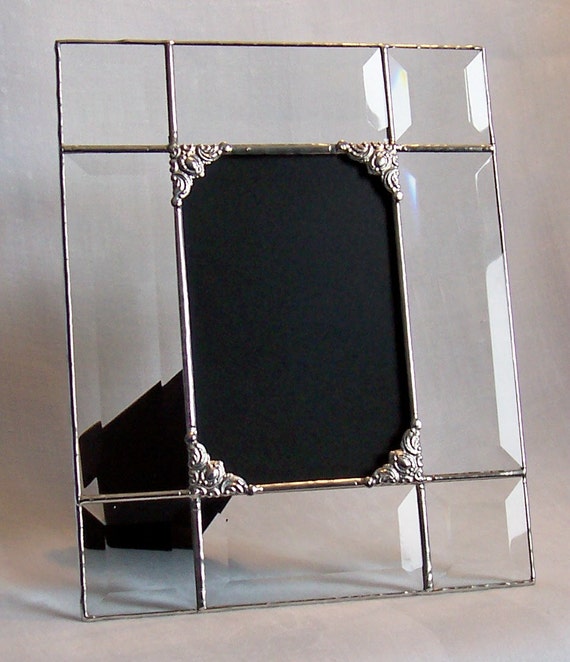 4x6 Clear Beveled Glass Picture Frame Made To Order Image 0