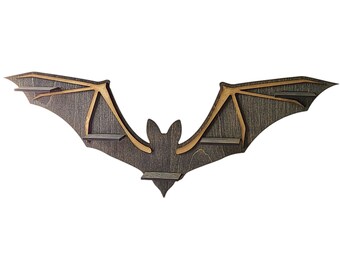 Laser Cut Bat Shelf - Spooky Halloween Decor, Cottagecore Gift