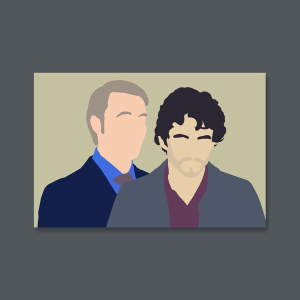 Hannibal art print Will Graham Hannigram OTP comfort character Eat the Rude artwork 10cm x 15cm