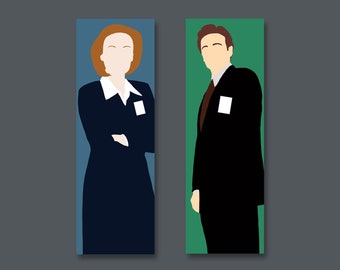 The X Files bookmark | Fox Mulder or Dana Scully book mark | comfort character | OTP MSR fandom