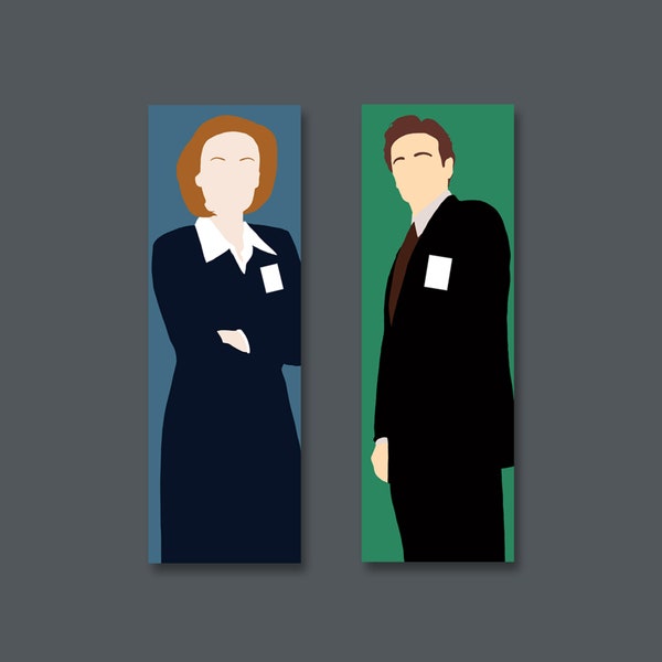 The X Files bookmark | Fox Mulder or Dana Scully book mark | comfort character | OTP MSR fandom