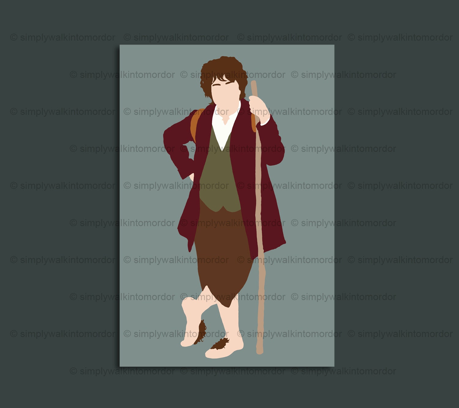 Bilbo Baggins print The Hobbit The Lord of the Rings 6 x | Etsy
