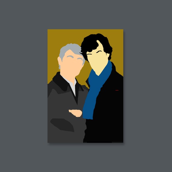 Sherlock Homes and John Watson Johnlock Print Comfort Character OTP Art  Fandom Ship Artwork I Am Sherlocked 10cm X 15cm - Etsy