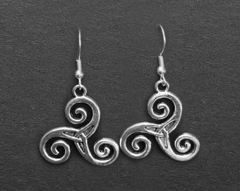 Teen Wolf Triskelion earrings Derek Hale comfort character Stiles Stilinski Celtic Triskele jewellery