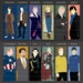 Geek bookmark | 10th | 11th | 12th | 13th Doctor | Dr Who | Sherlock | John Watson | Star Trek | Captain Kirk | Mr Spock | Loki fandom 