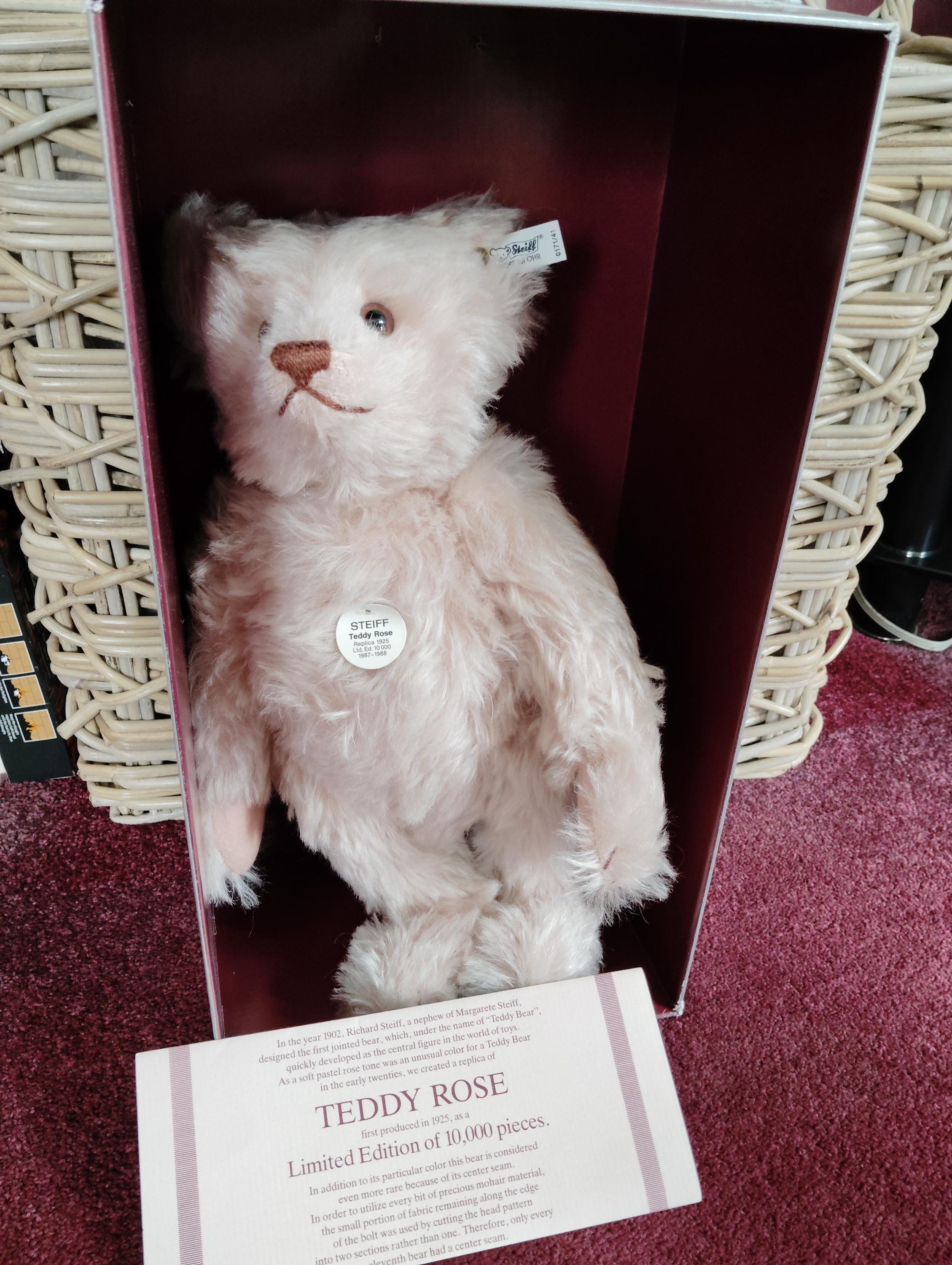 Steiff Teddy Rose - Etsy