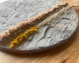 Florale Beton Wandkunst