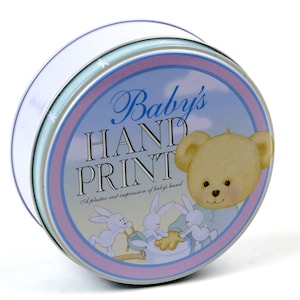Baby Hand Print Kit Tin Container