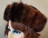 Vintage Women 39 s Brown Fur Hat Designer quot Harry Ross Original - Paris quot