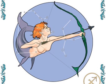 Mermaid zodiac - Sagittarius