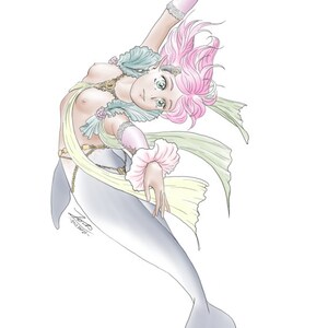 Floating mermaid