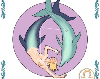 Mermaid zodiac - Libra