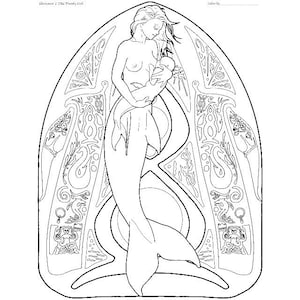 Coloring page from &quot;Mermaids&quot; - pas de deux 12