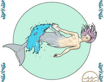 Mermaid zodiac - Aquarius