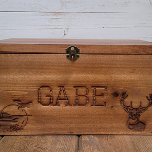 Child Keepsake box  Memory Box  Rustic Wooden box woodland keepsake box