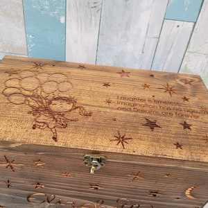 Wooden Memory Box, Time capsule box, Baby Keepsake Box, Children's Memory Box, Personalized Keepsake Boxes for Babies