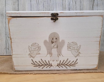 Personalized Keepsake Boxes for Babies, Wooden Memory Box, Time capsule box, Baby Keepsake Box, Children's Memory Box