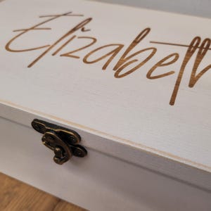 Personalized Keepsake Boxes, Laser engraved Wooden Memory Box, Time capsule box
