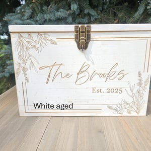 Rustic Barnwood Wedding Card Box – Engraved Wooden Keepsake - Etsy