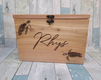 Personalized Keepsake Boxes for Babies, Wooden Memory Box, Time capsule box, Baby Keepsake Box, Children's Memory Box