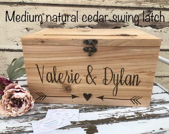 Wooden Card Box,  Custom Designs Wedding card Box, Anniversary card box, Graduation Card Box