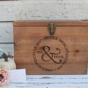 Wood Wedding Card Box, Rustic Wedding Decor, Wedding Card box