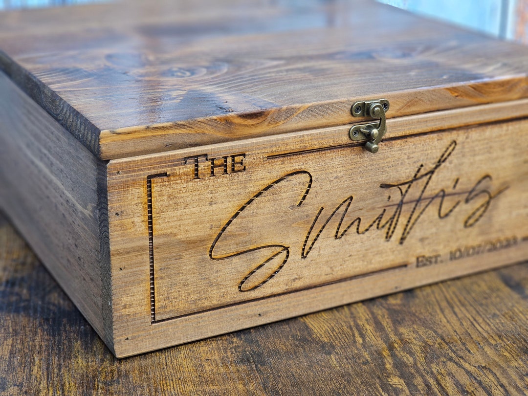 Personalized Cake Stand Keepsake Box 14x14x6 Wedding Cake Stand and