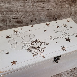 Personalized Rustic Cedar Baby Keepsake Box: Engraved Memory Box