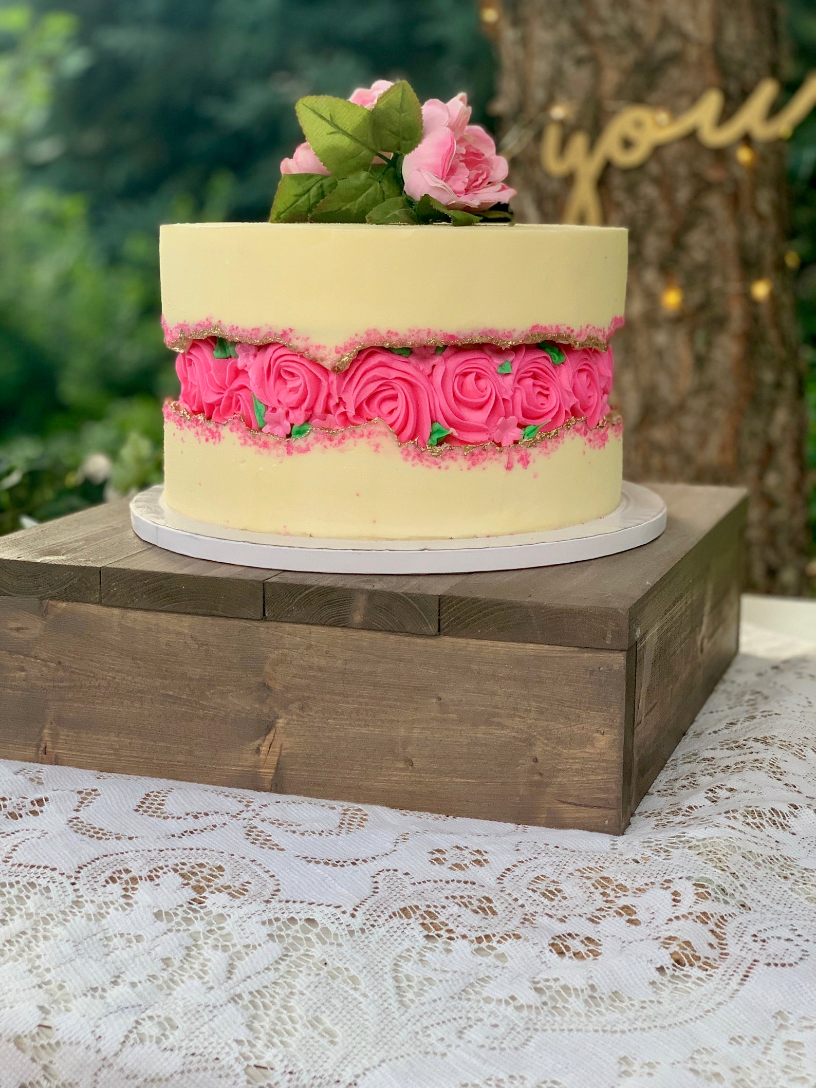 Wedding Cake Stand Cake Stand Rustic Wedding Cake Stand Etsy