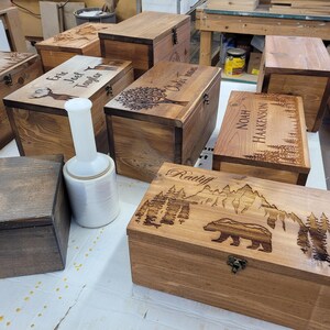 Personalized Cedar Custom Keepsake Box – Engraved Wooden Memory Box ...