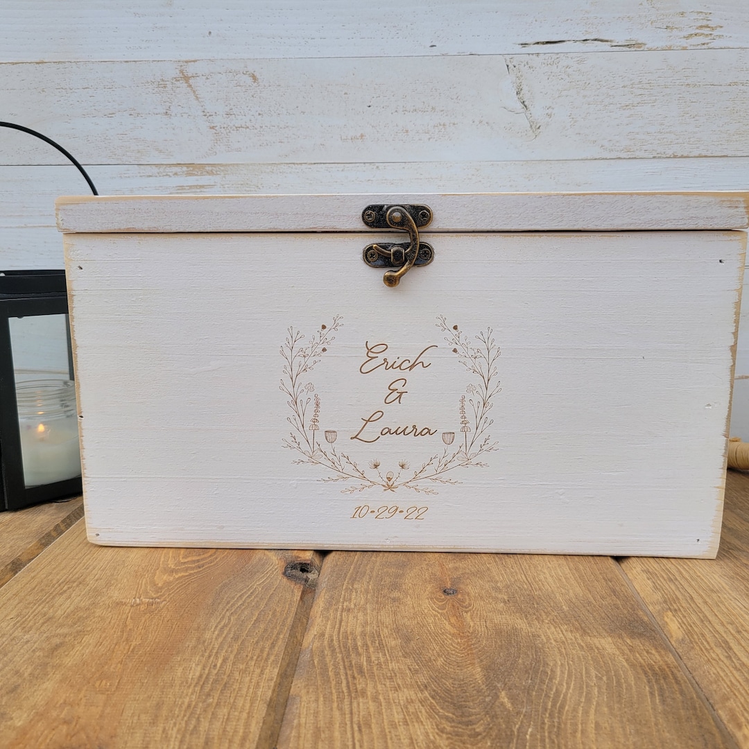 Wooden Wedding Card Box Rustic Wedding Card Box Card Box Etsy