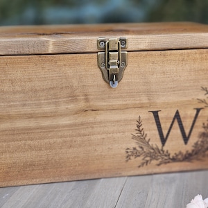 Wedding Card Box With a Slot | Large Card Box | Rustic Wedding Card Box ...