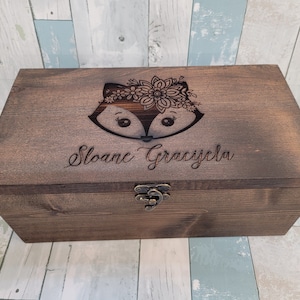 Boîtes souvenirs personnalisées pour bébés, Boîtes souvenirs en bois, Boîtes pour capsules temporelles, Boîtes souvenirs pour bébés, Boîtes souvenirs pour enfants